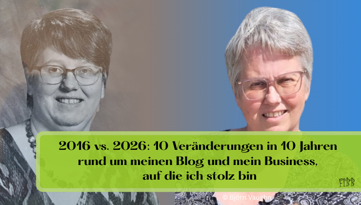 2016 vs. 2026 - zweimal Birgit. Nur 10 Jahre dazwischen.