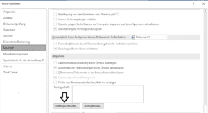 Dateispeicherorte ändern