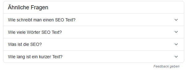 Fragen, die bei Google in den Top 10 erscheinen, solltest du auch beantworten.