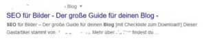 Das hier schaut aus, als gäbe es keine Meta-Description.