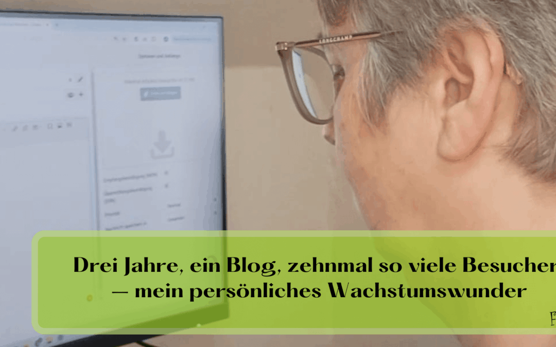 Drei Jahre, ein Blog, zehnmal so viele Besucher – mein persönliches Wachstumswunder!