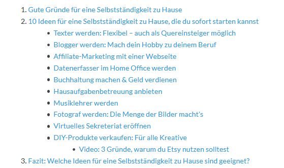 Seo Texte schreiben. Das Wichtigste muss an den Anfang.