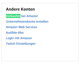 Anmeldung eines Amazon Shops