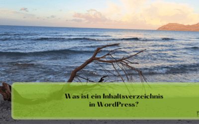 Was ist ein Inhaltsverzeichnis in WordPress?