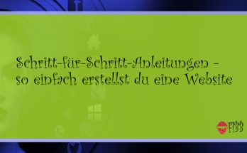 Website erstellen - Schritt-für-Schritt-Anleitung