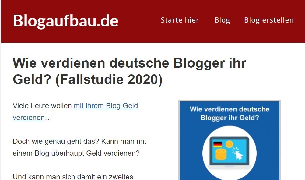 Wie verdienen deutsche Blogger ihr Geld fragt Uwe