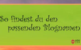 Einfach den passenden Blognamen finden!