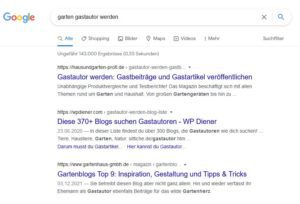 Gastautor werden - Google-Suche
