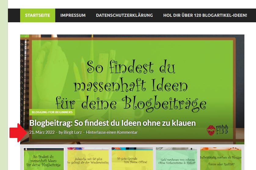 Der letzte Blogbeitrag (evtl. auch noch der vorletzte) gibt dir Auskunft über die Aktualität des Blogs.