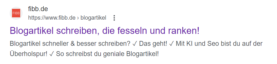 Meta-Tags haben nichts mit dem Ranking zu tun! Zumindest nicht direkt.