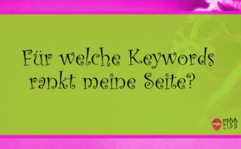 Für welche Keywords rankt meine Seite?