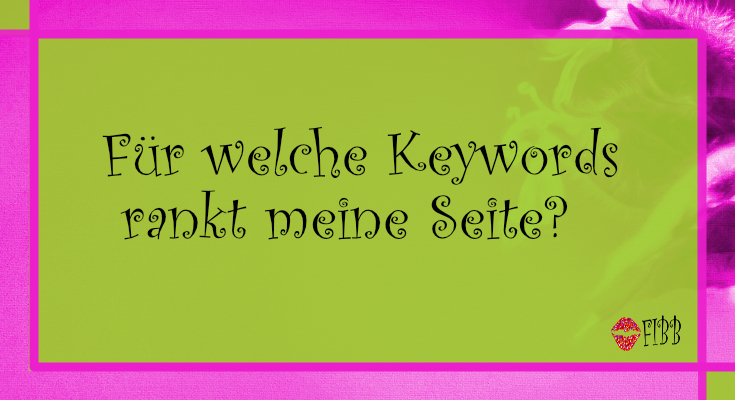 Für welche Keywords rankt meine Seite?