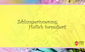 Zahlungserinnerung: Höflich formuliert
